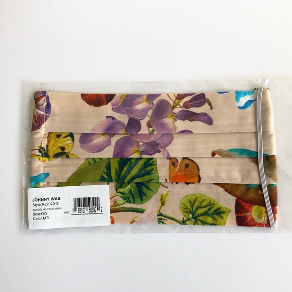 Johnny Was Accessories - JOHNNY WAS FABRIC LINED FACE MASK FLORAL